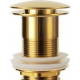 Tapón dorado brillo para lavabo válvula oro click clack
