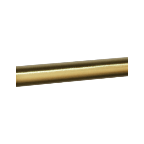Tubo sifón 30cm en dorado cepillado